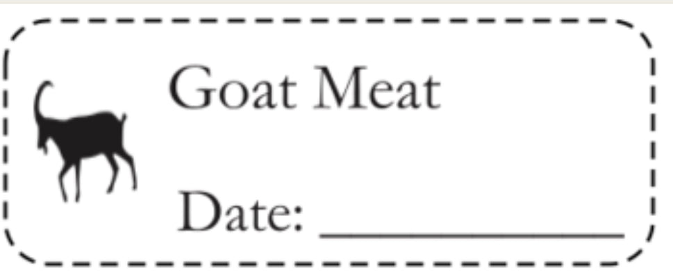 Assorted Meat - Food labels