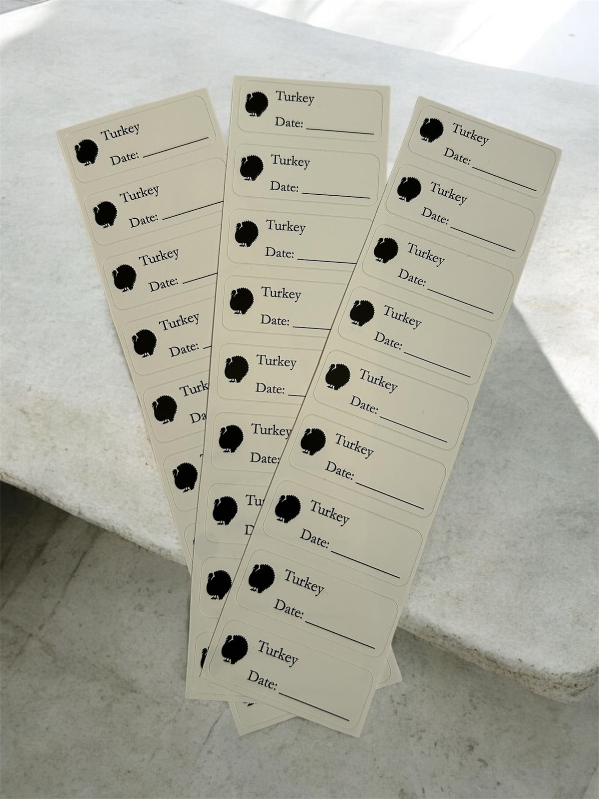Turkey Label Simple Turkey - Food labels – Labels by Shak